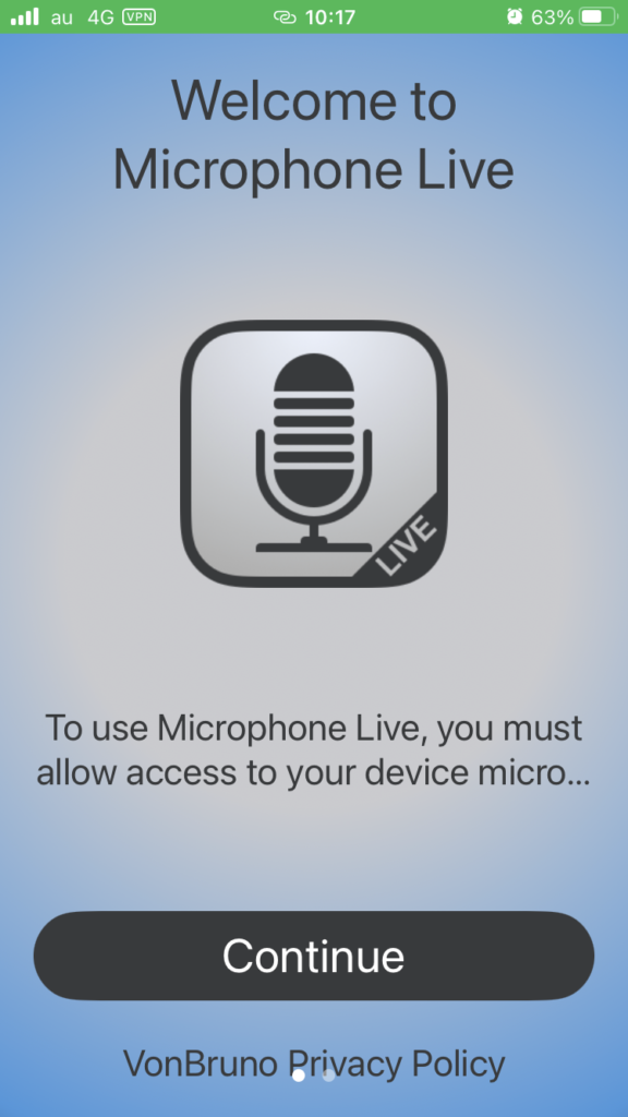 Microphone Liveの使い方①
